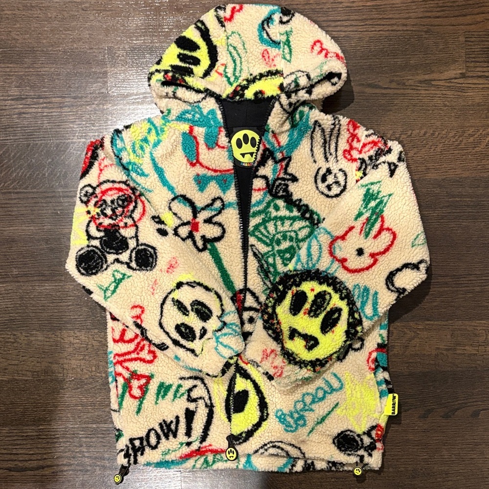 LIKE BRAND NEW BARROW KIDS FLEECE JACKET - SIZE 10 YRS. - DESIGNER! WORN 1X!!!!